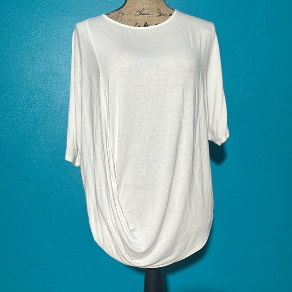 Vince. white draped top - Picture 1 of 7